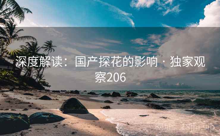 深度解读：国产探花的影响 · 独家观察206