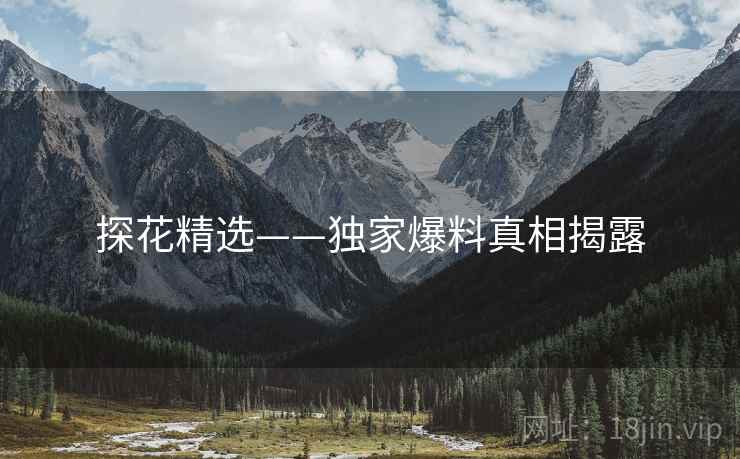 探花精选——独家爆料真相揭露